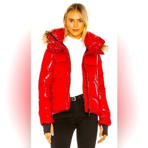 SAM. Blake fur trim puffer jacket size xs